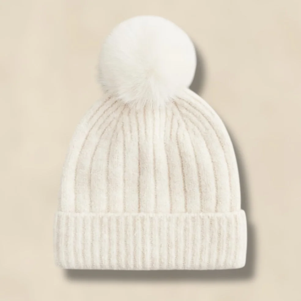 Ribbed Pom-Pom Beanie In Supersoft Yarn J.CREW