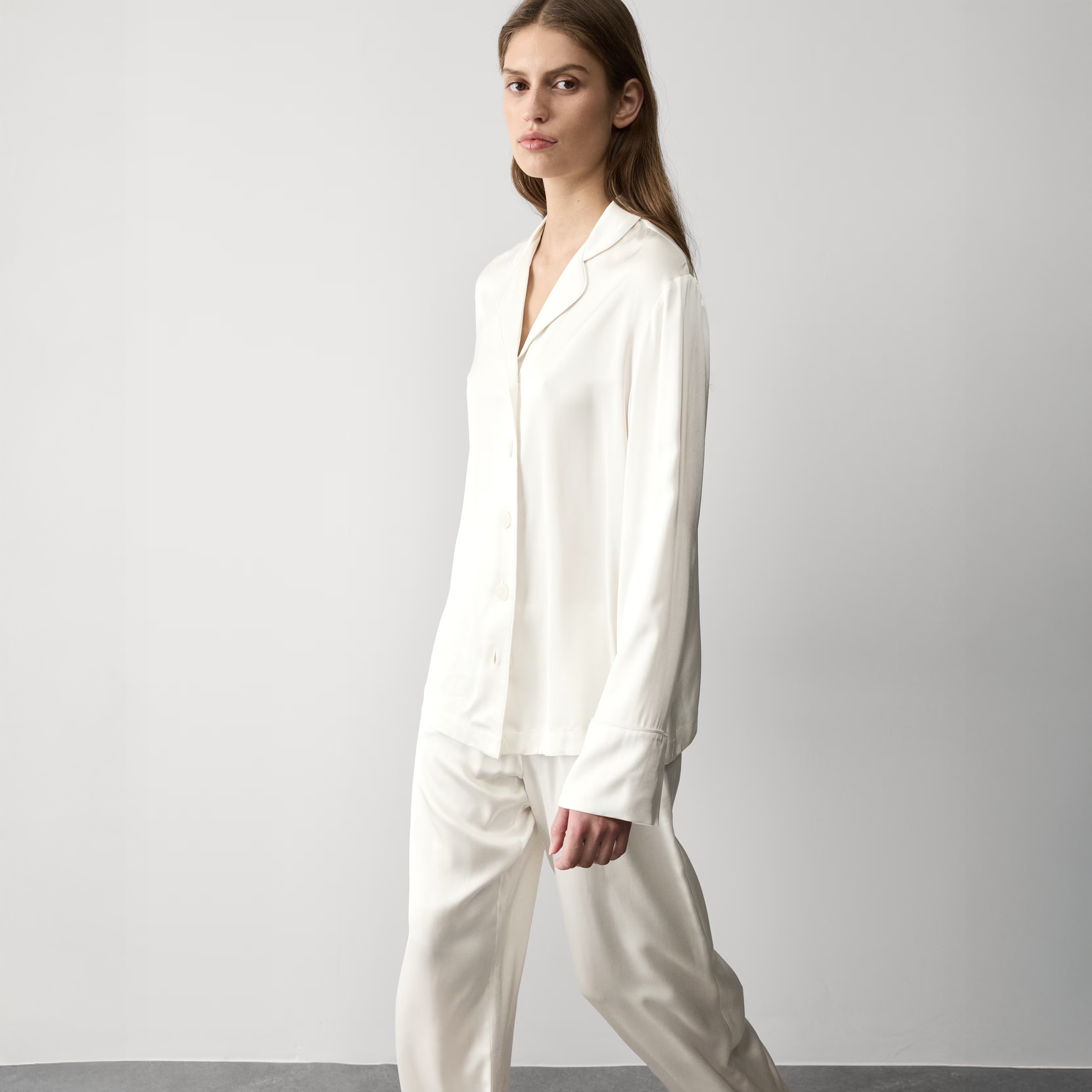 Marks & Spencer Satin Revere Pyjama Set