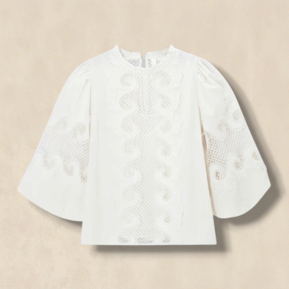 Giselle Short Sleeve Cut Out Cotton Top