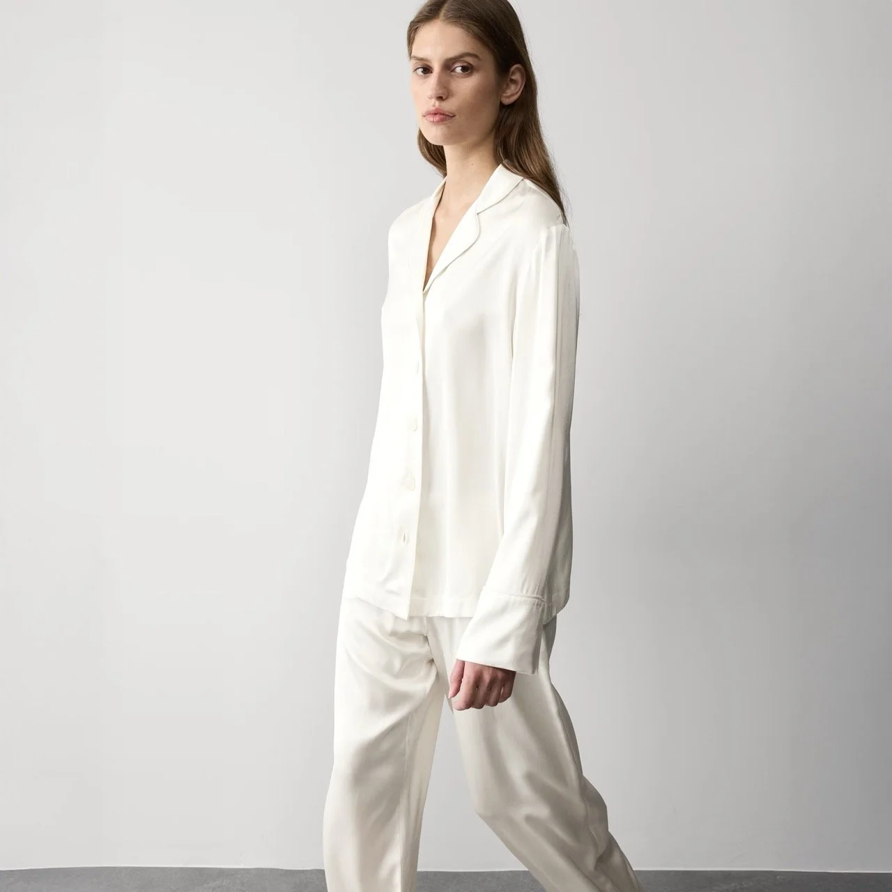 Marks & Spencer Satin Revere Pyjama Set