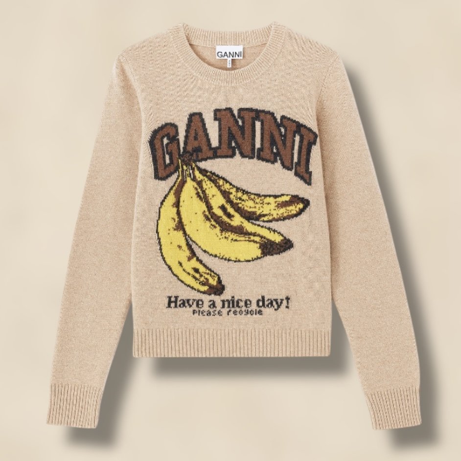 Graphic Wool Jumper GANNI