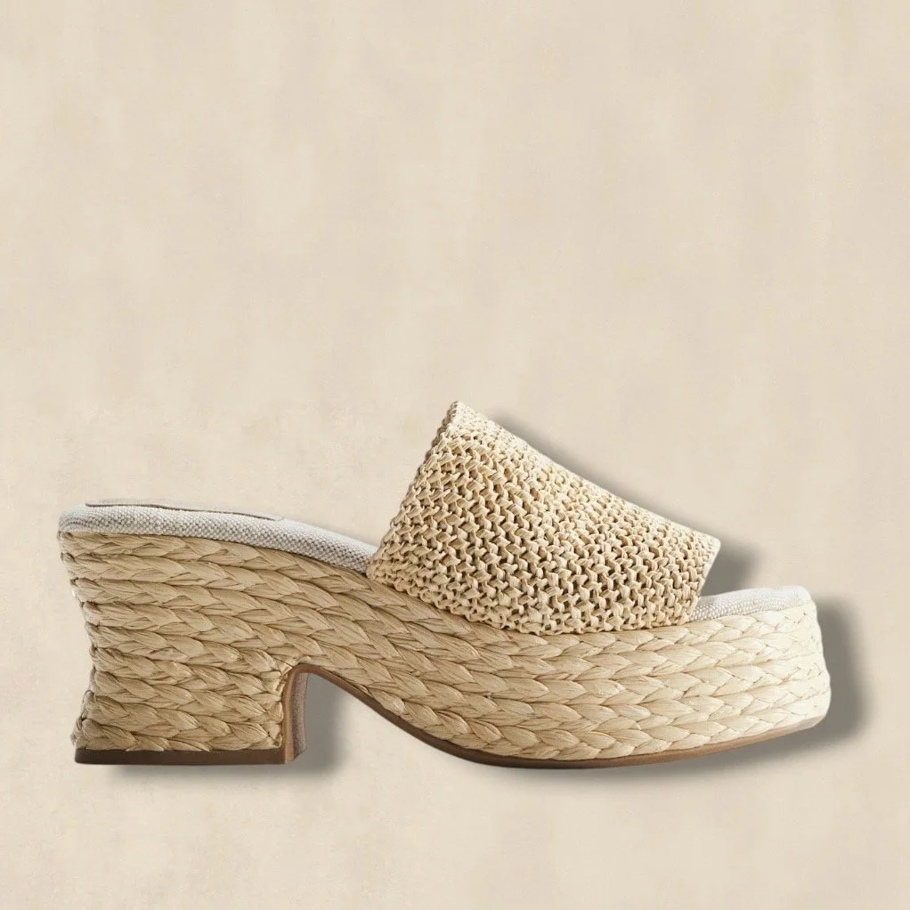 Raffia Mules