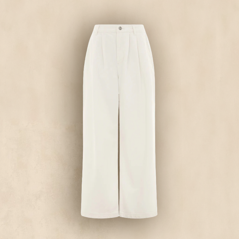 Lainey Wide Leg Jeans White