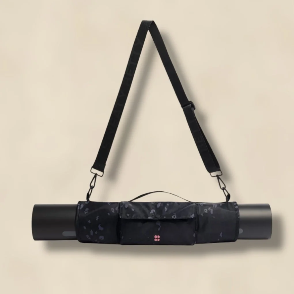 Sweaty Betty Yoga Mat Carry Bag Leopard Print