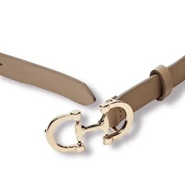 massimo dutti mushroom leather belt