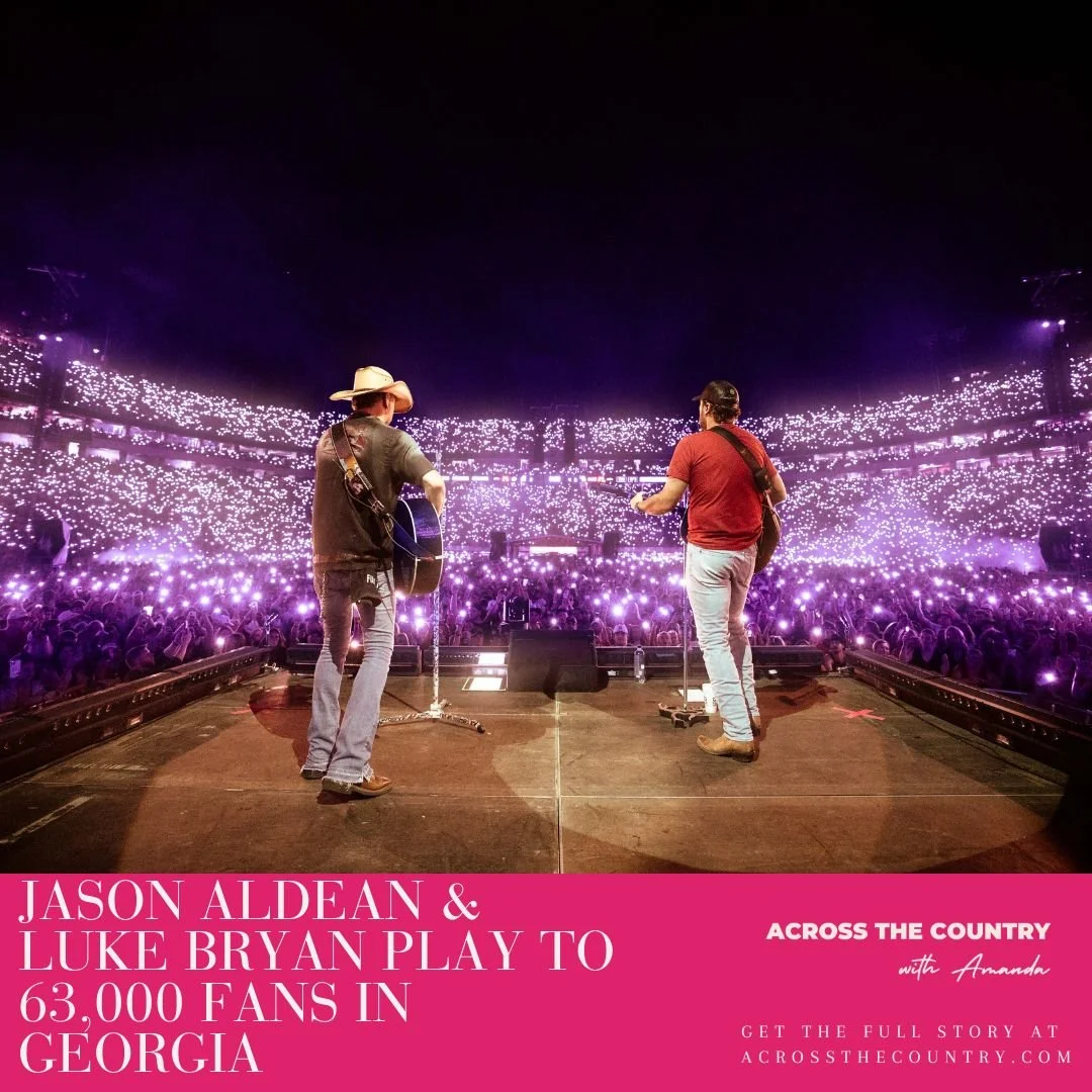Five-time Entertainer of the Year Luke Bryan and reigning ACM Artist of the Decade Jason Aldean teamed up for a sold-out show at Sanford Stadium at the University of Georgia on Saturday night. 63,000 fans attended the venue's &ldquo;Live Between the 