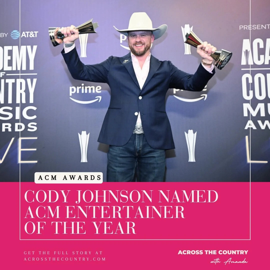 Congrats to Cody Johnson on his win for Entertainer of the Year at the 61st Annual Academy of Country Music Awards! He also picked up the trophy for Male Artist! 

Photo Courtesy of Dick Clark Productions/Academy of Country Music