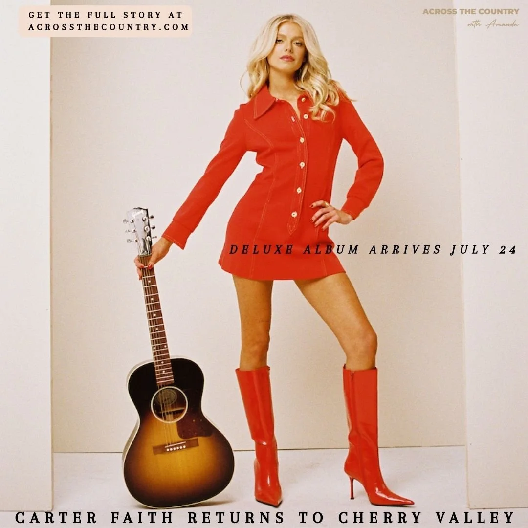 @carterfaith is returning to Cherry Valley!

On July 24, the rising country artist will release Cherry Valley Forever, the deluxe edition of her acclaimed debut album. The expanded project adds five new songs to the original collection, including &ld