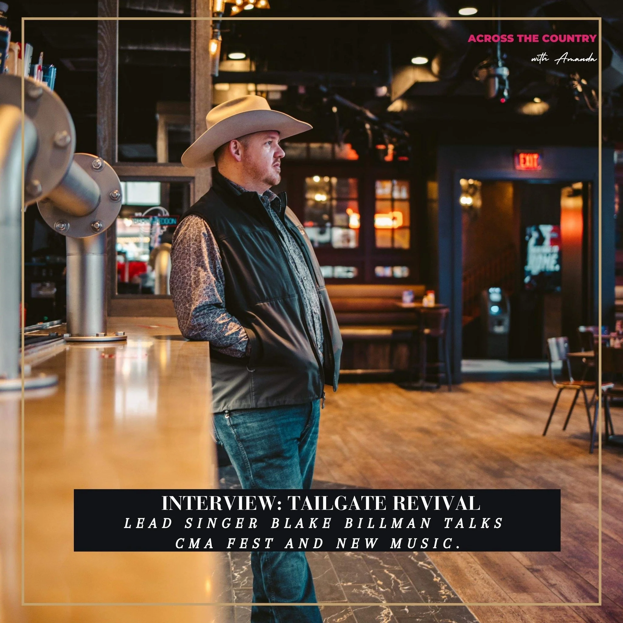 Tailgate Revival is heading to CMA Fest with a free takeover at Whiskey Bent Saloon on June 6.

Lead singer Blake Billman joined Across The Country to talk about the band's live show, CMA Fest memories, recent milestones, and the story behind the new