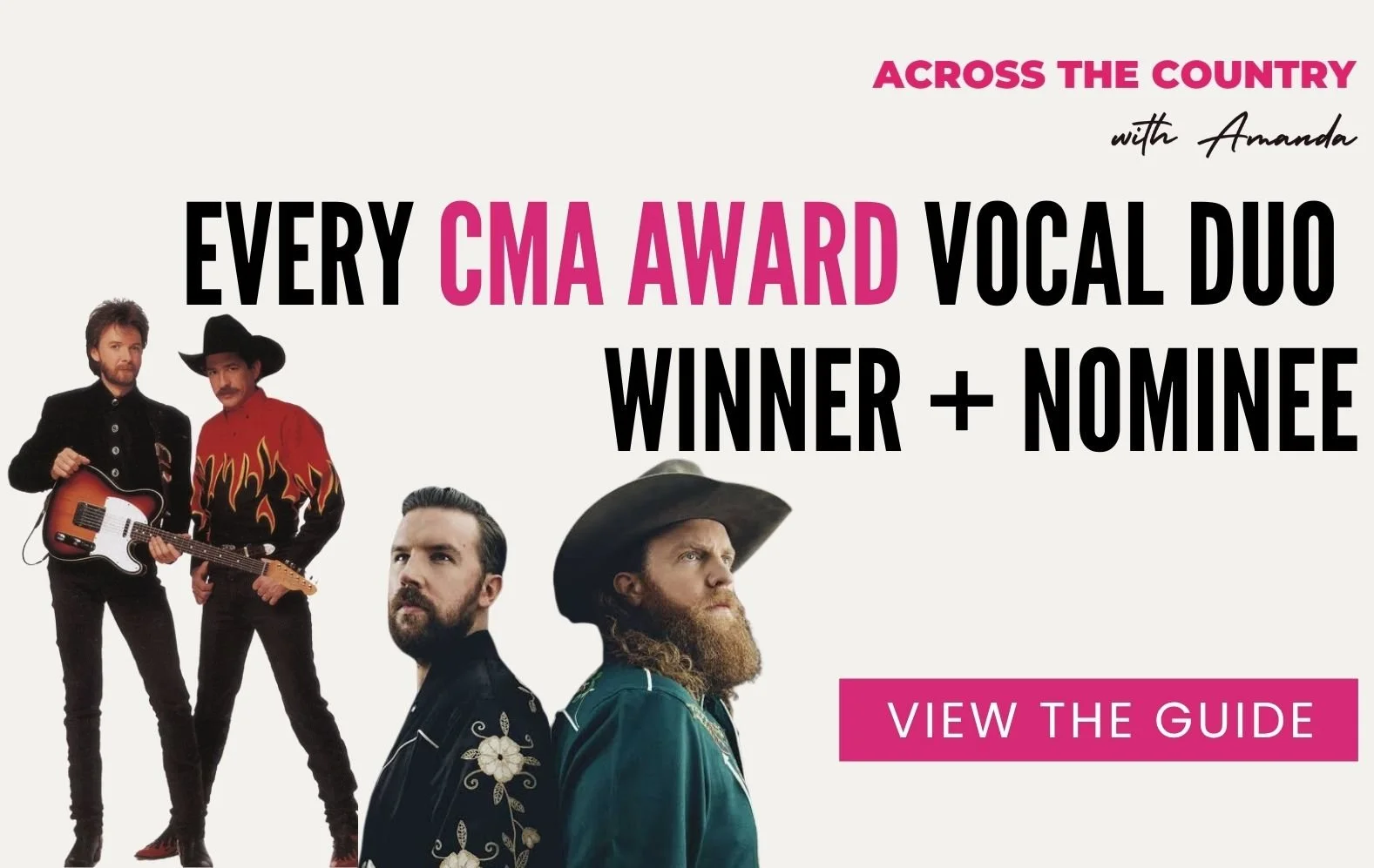 Every CMA Vocal Duo of the Year Winner and Nominee 