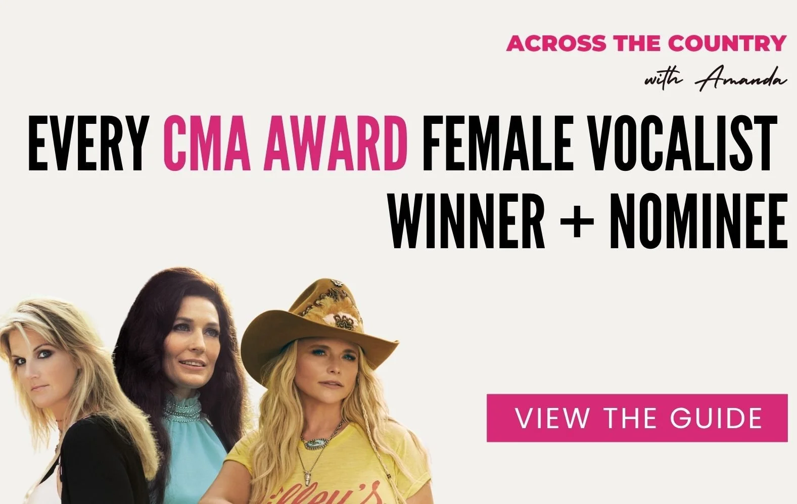 CMA Female Vocalist of the Year Winners and Nominees