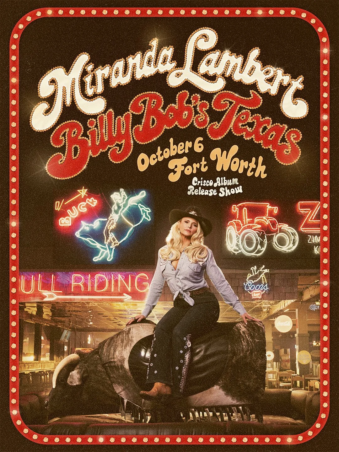 Miranda Lambert Announces Crisco Album Release Show at Billy Bob’s Texas