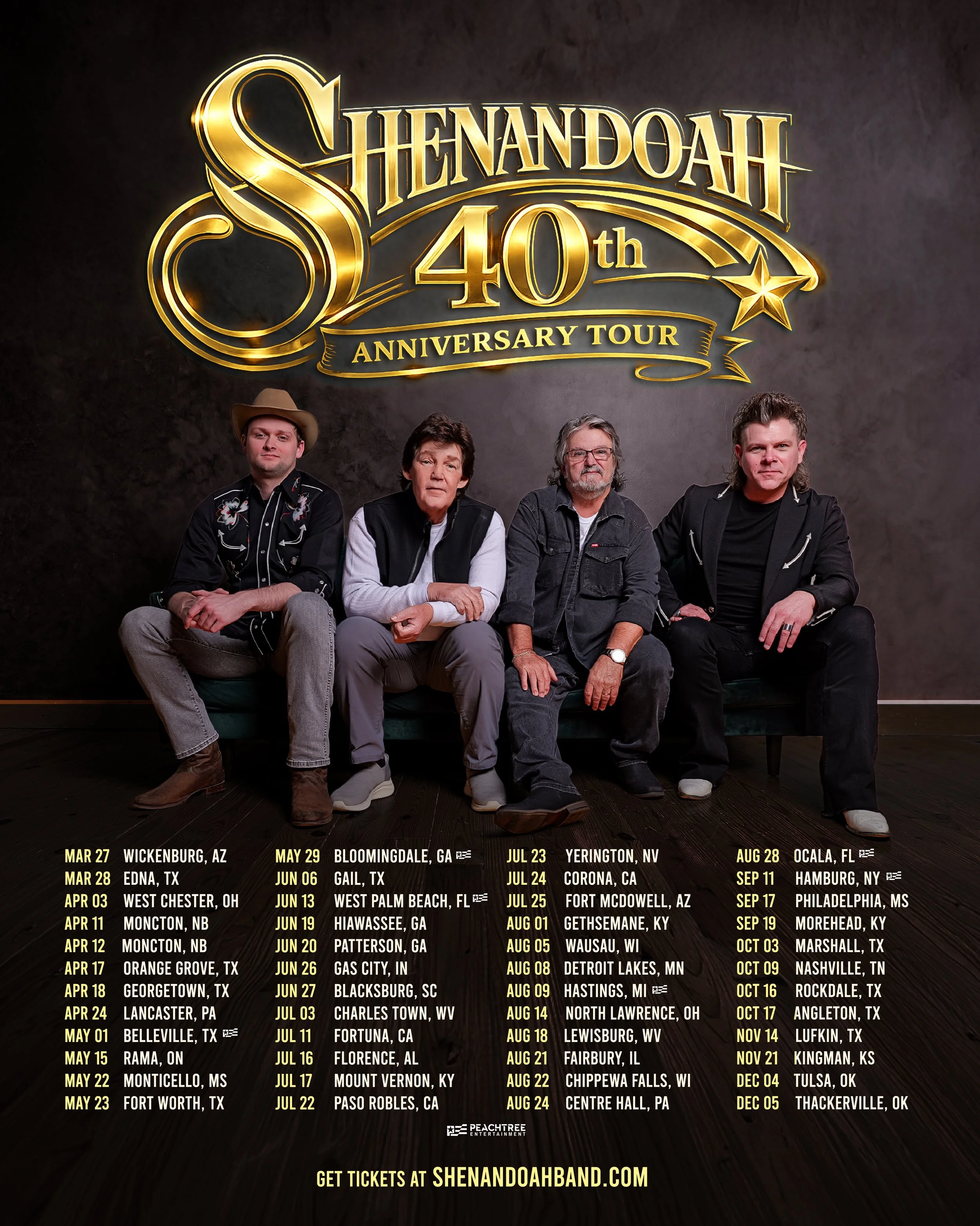 Shenandoah Celebrates 40 Years With 2026 Anniversary Tour