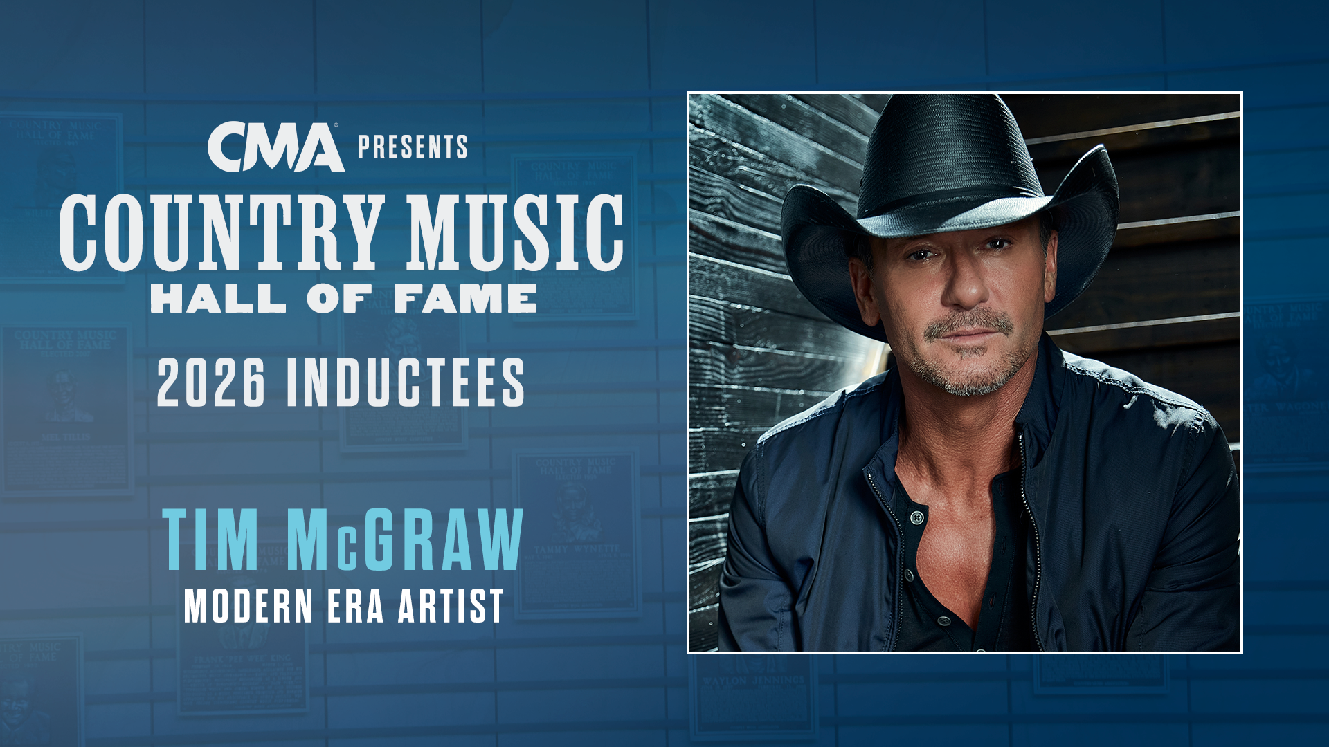 Tim McGraw Country Music Hall of Fame