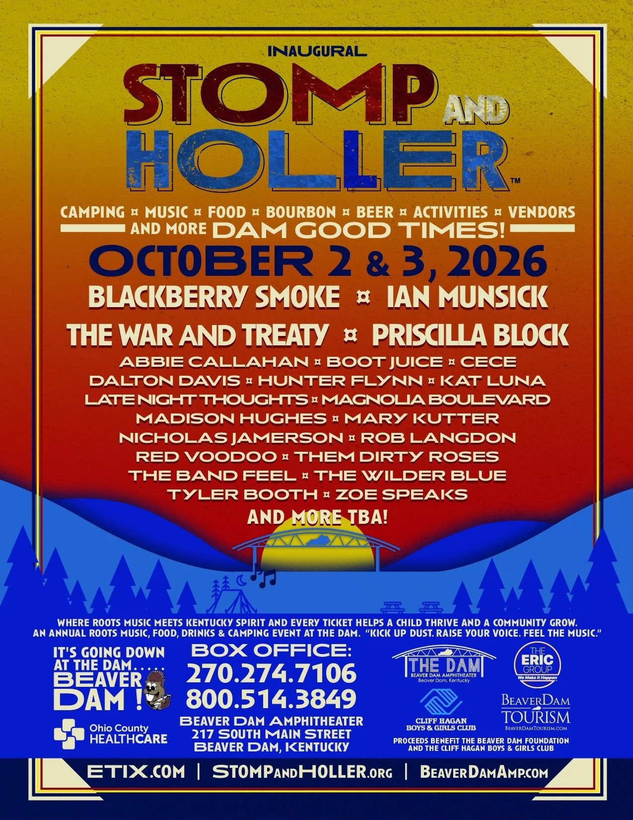 Stomp and Holler Music Fest Lineup