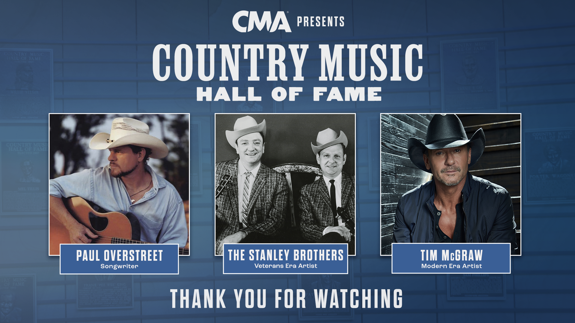 2026 Country Music Hall of Fame Members
