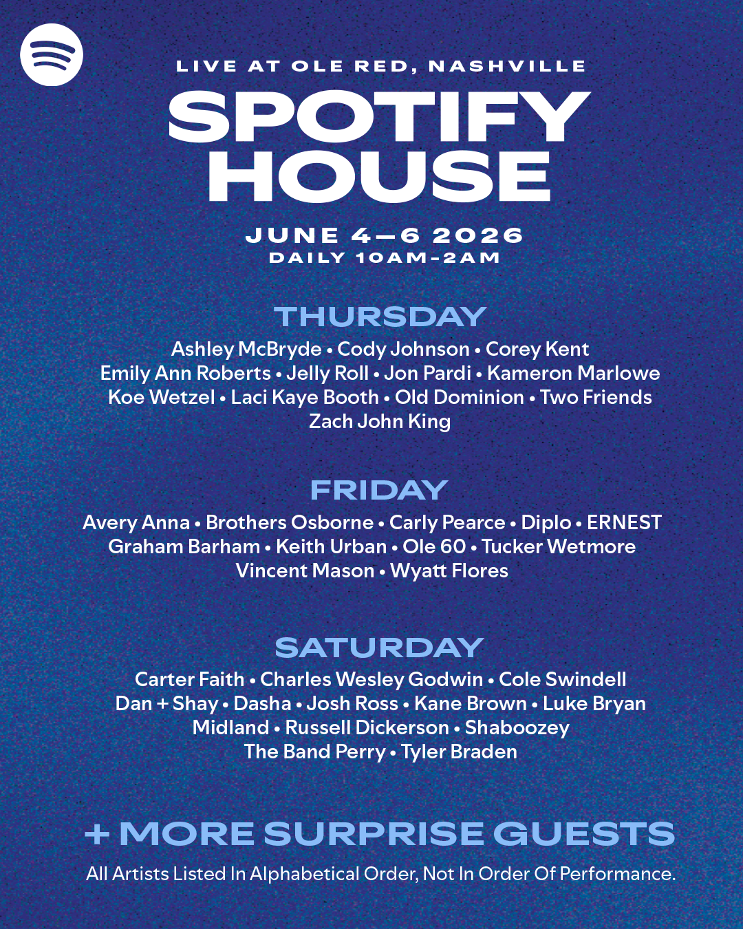 Spotify House CMA Fest 2026