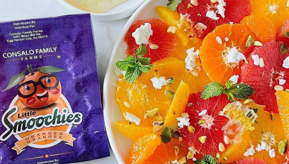 Citrus Salad with Goat Cheese Orange Vinaigrette