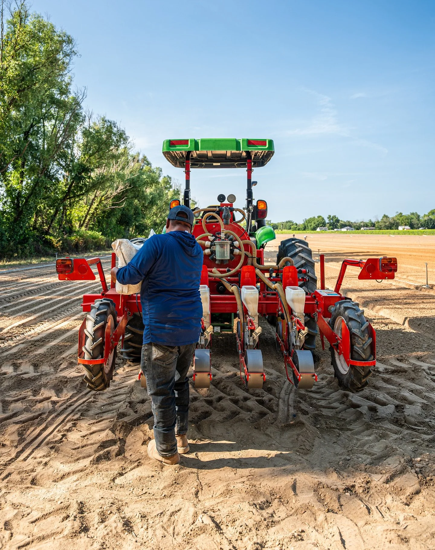 Get a look at our seeder in action! Can&rsquo;t wait to see these rows of beets!🫜 #ConsaloFamilyFarms 

👨🏻&zwj;🌾 Family owned grower, packer, shipper, importer, &amp; distributor
📍Vineland &bull; Newfield &bull; Hammonton &bull; Egg Harbor City,