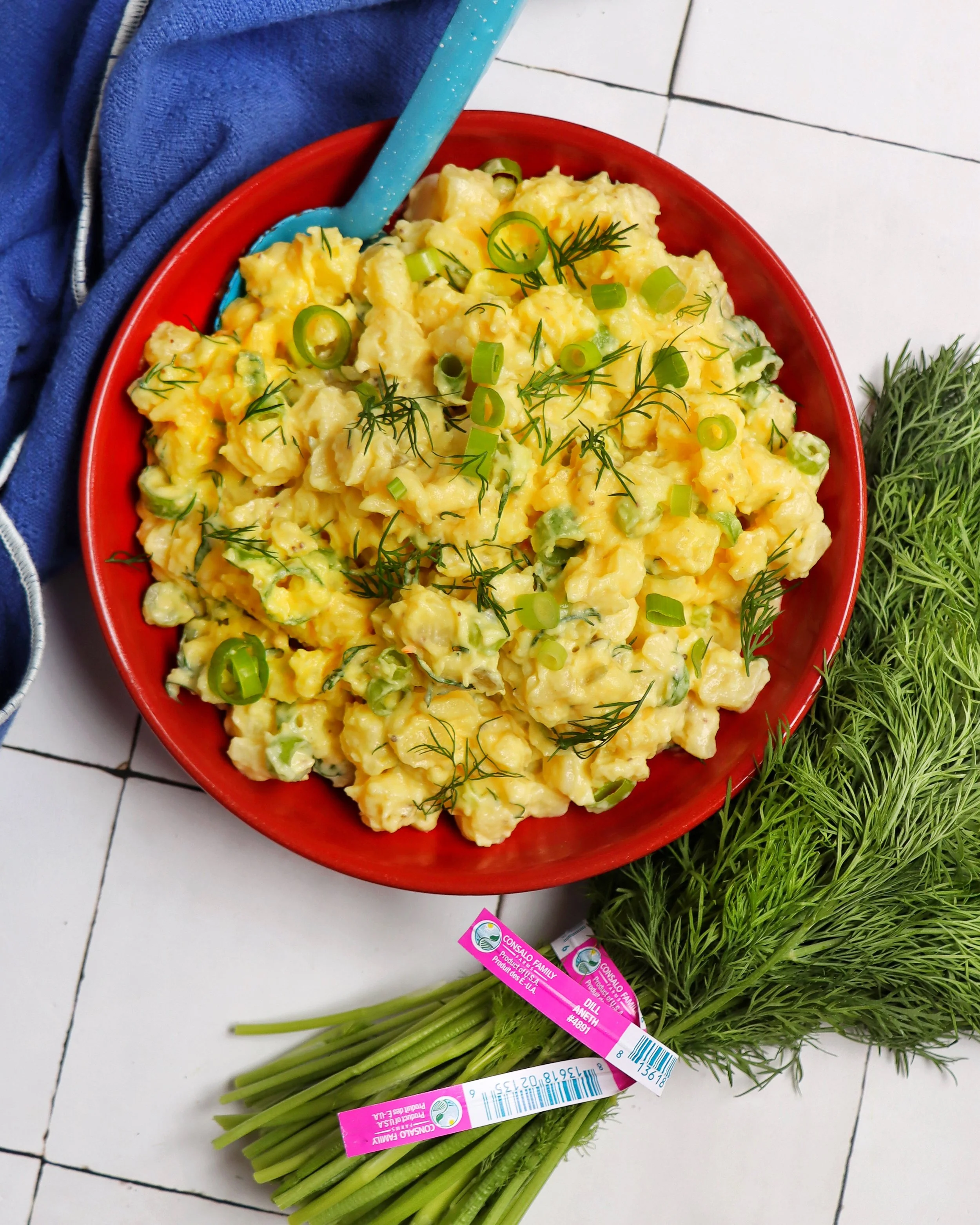 Creamy Cheddar Dill Potato Salad