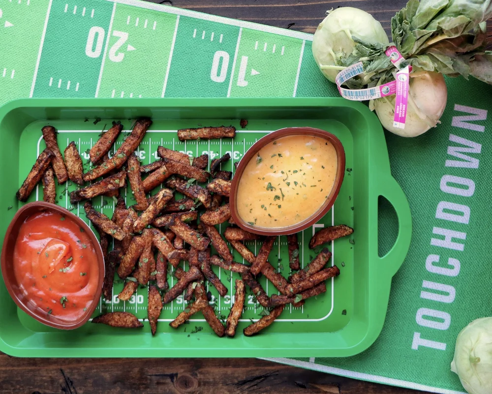Seasoned Kohlrabi Fries — Consalo Family Farms