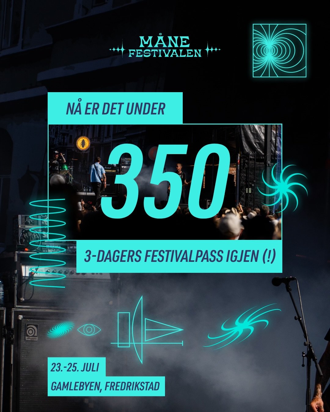🎸 Sikre deg tre dager p&aring; M&aring;nen 23.&ndash;25. juli 🚀 Start festivalhelgen p&aring; torsdag, og f&aring; med deg begge festivaldagene fredag og l&oslash;rdag 🤘🏼

🎫 https://tikkio.com/events/57661 ❤️&zwj;🔥

P&aring; plakaten finner du 