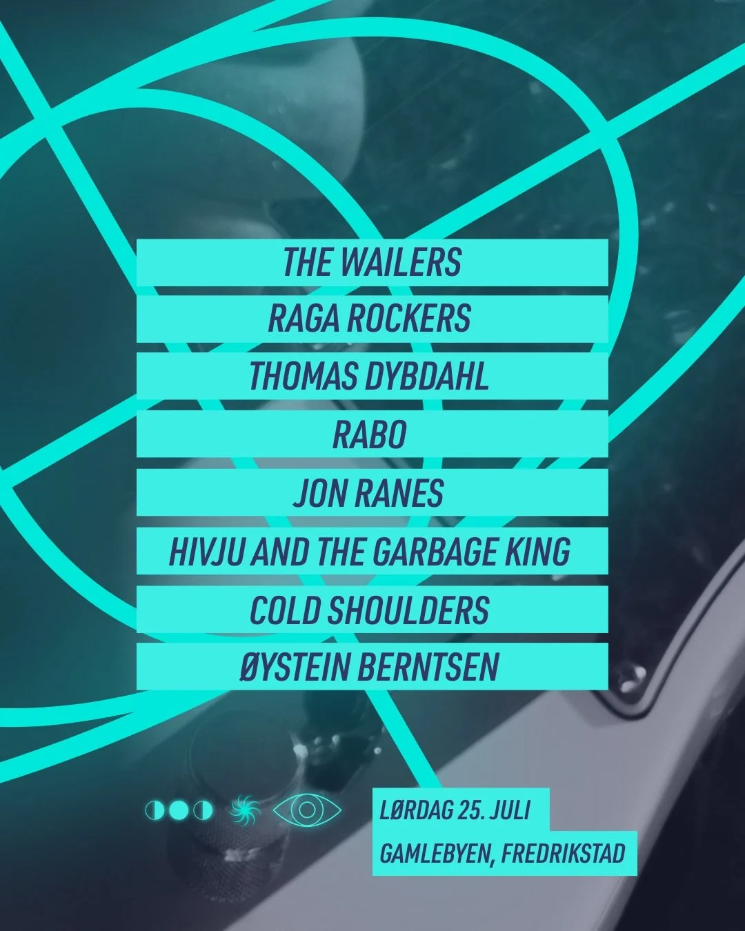 L&oslash;rdag 25. juli ☄️

The Wailers
Raga Rockers
Thomas Dybdahl
Jon Ranes
RABO
HIVJU &amp; The Garbage King
Cold Shoulders
&Oslash;ystein Berntsen

L&oslash;rdag, siste helgen i juli.......... lineupen snakker for seg selv 😱 Solskinn i hagen og p
