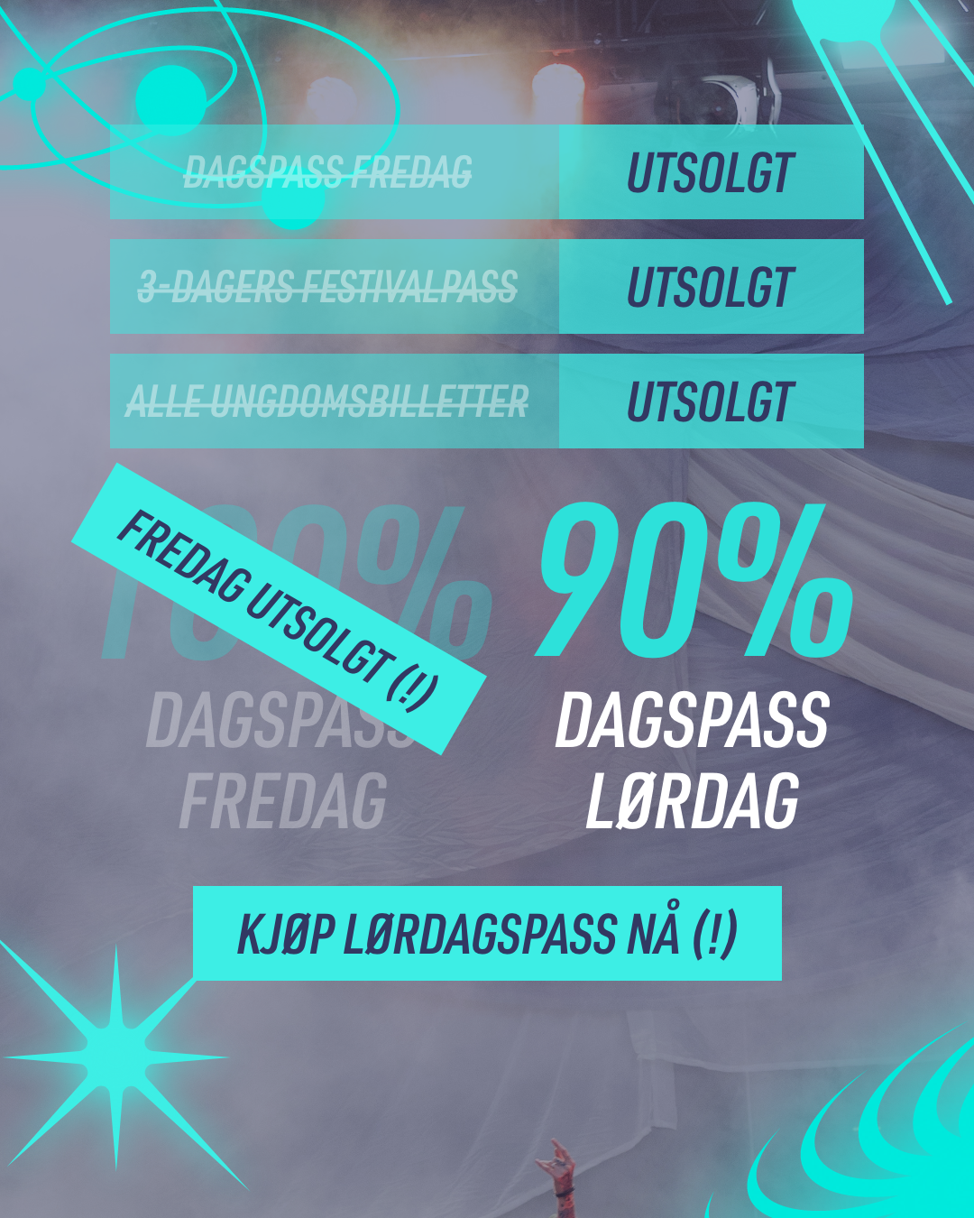 Fredagen er utsolgt