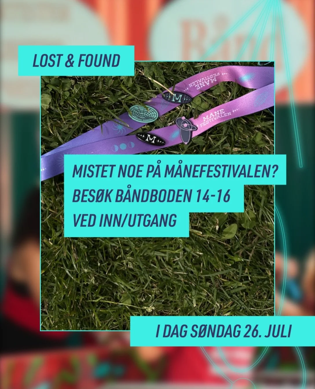 Mistet noe p&aring; M&aring;nefestivalen? Bes&oslash;k b&aring;ndboden 14-16 ved inn/utgang i dag s&oslash;ndag 26. juli 🙏🏼
#gamlebyen #fredrikstad