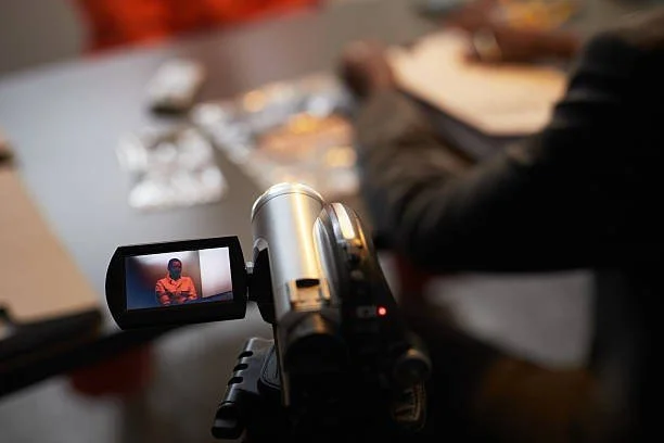 Law enforcement investigator conducting a structured interview, representing Second Sight's Interview Planning and Credibility Assessment program for LE investigators