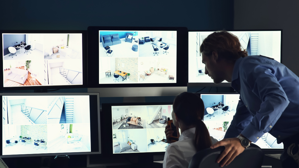 Law enforcement and security professionals applying visual threat detection skills