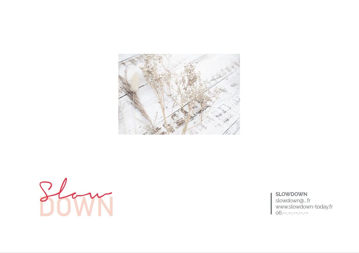 Identité de marque du blog SlowdownToday