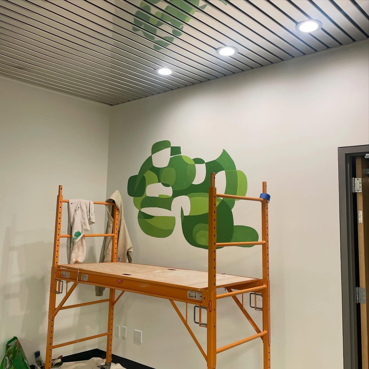 some progress pics from my ongoing mural series at The Ridge, March 2026