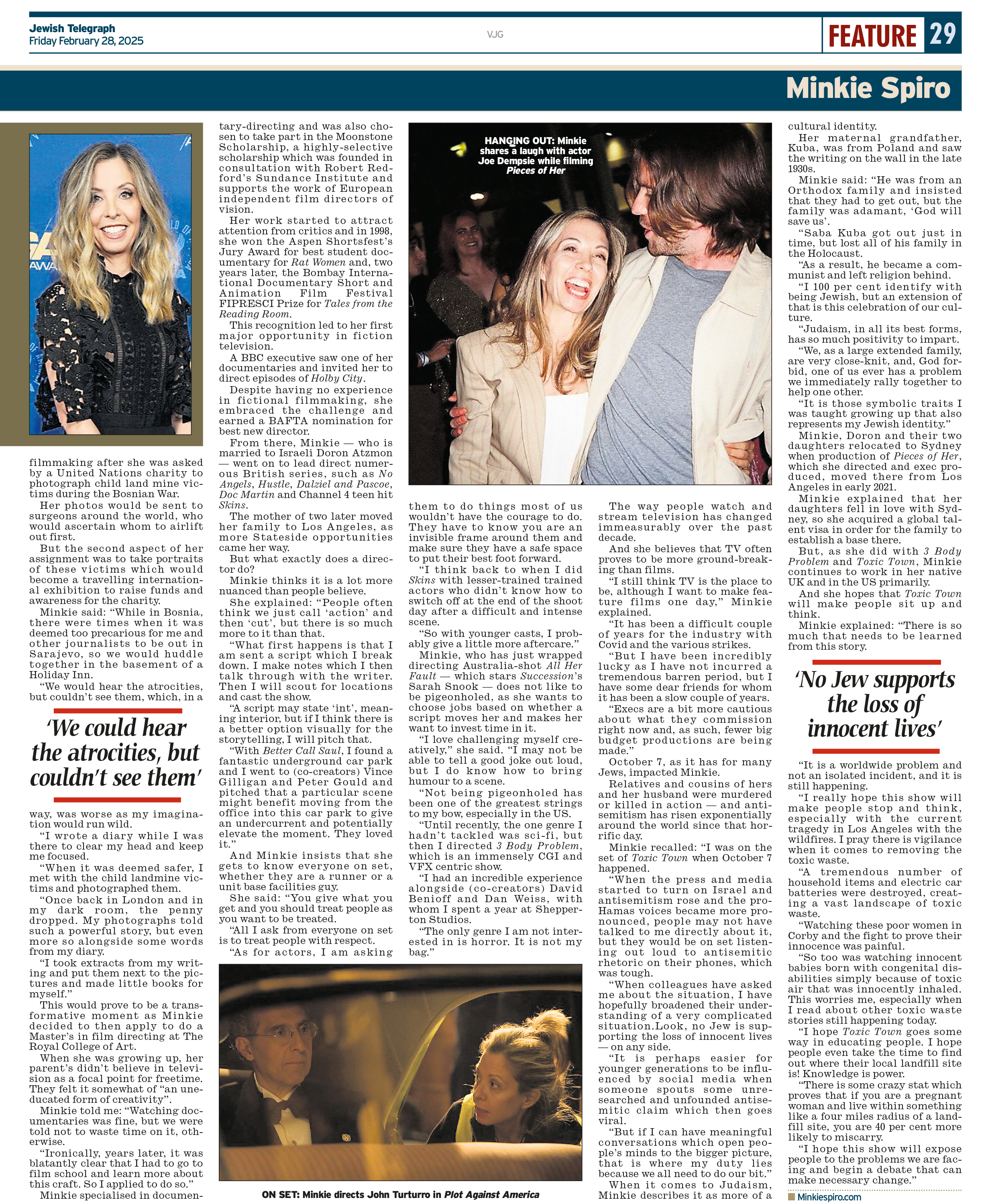 Jewish Telegraph | Profile — Minkie Spiro