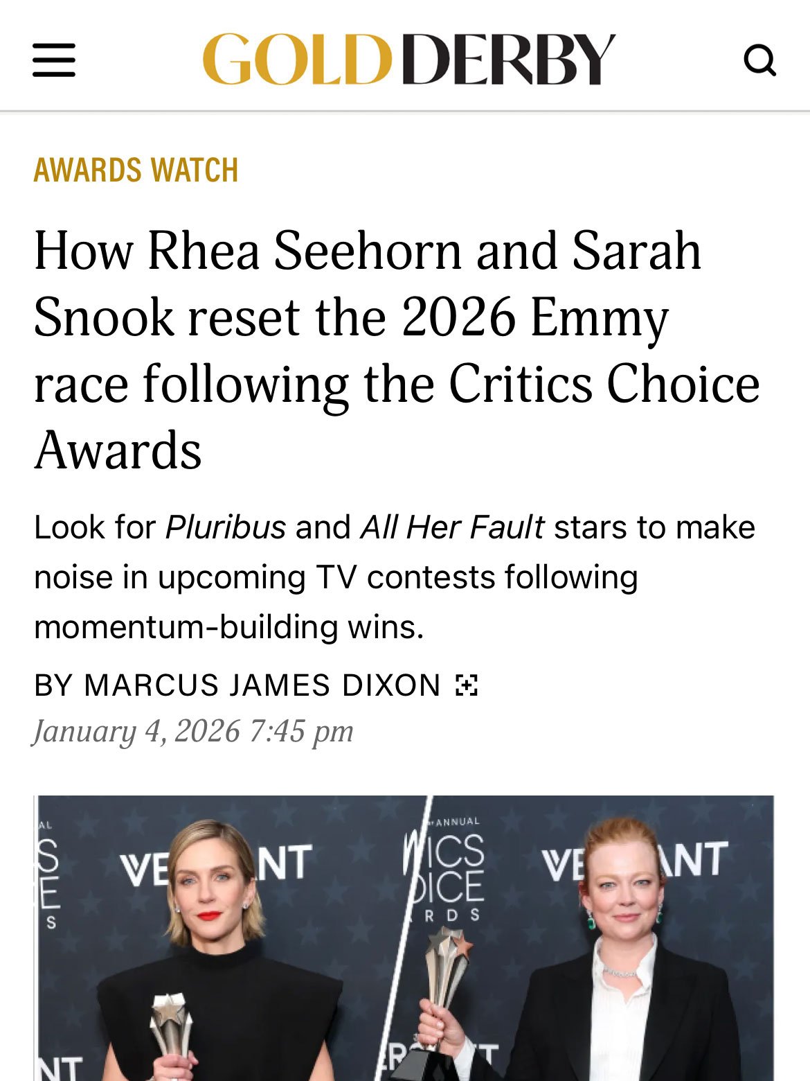 Gold Derby | Awards Watch