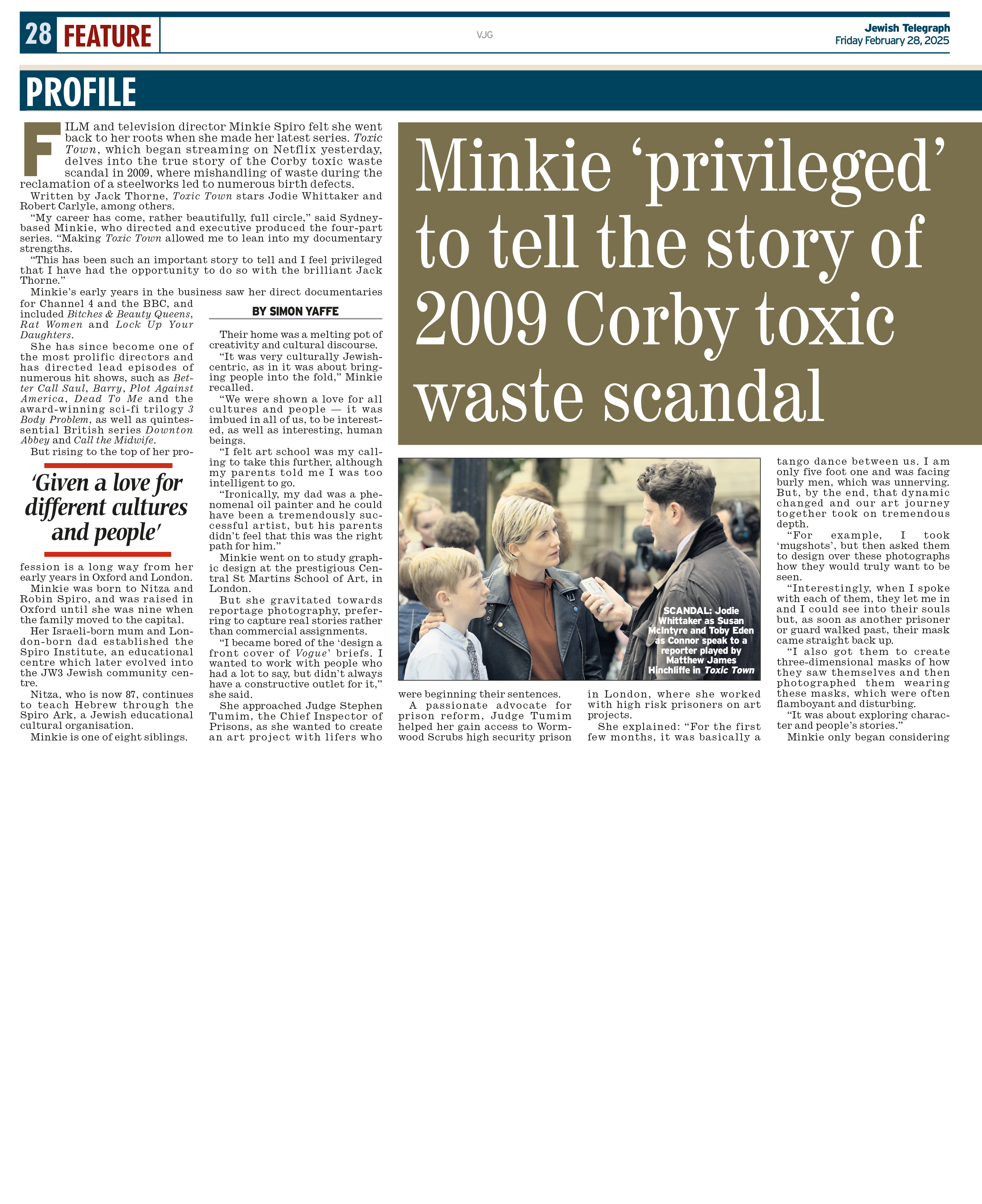 Jewish Telegraph | Profile — Minkie Spiro