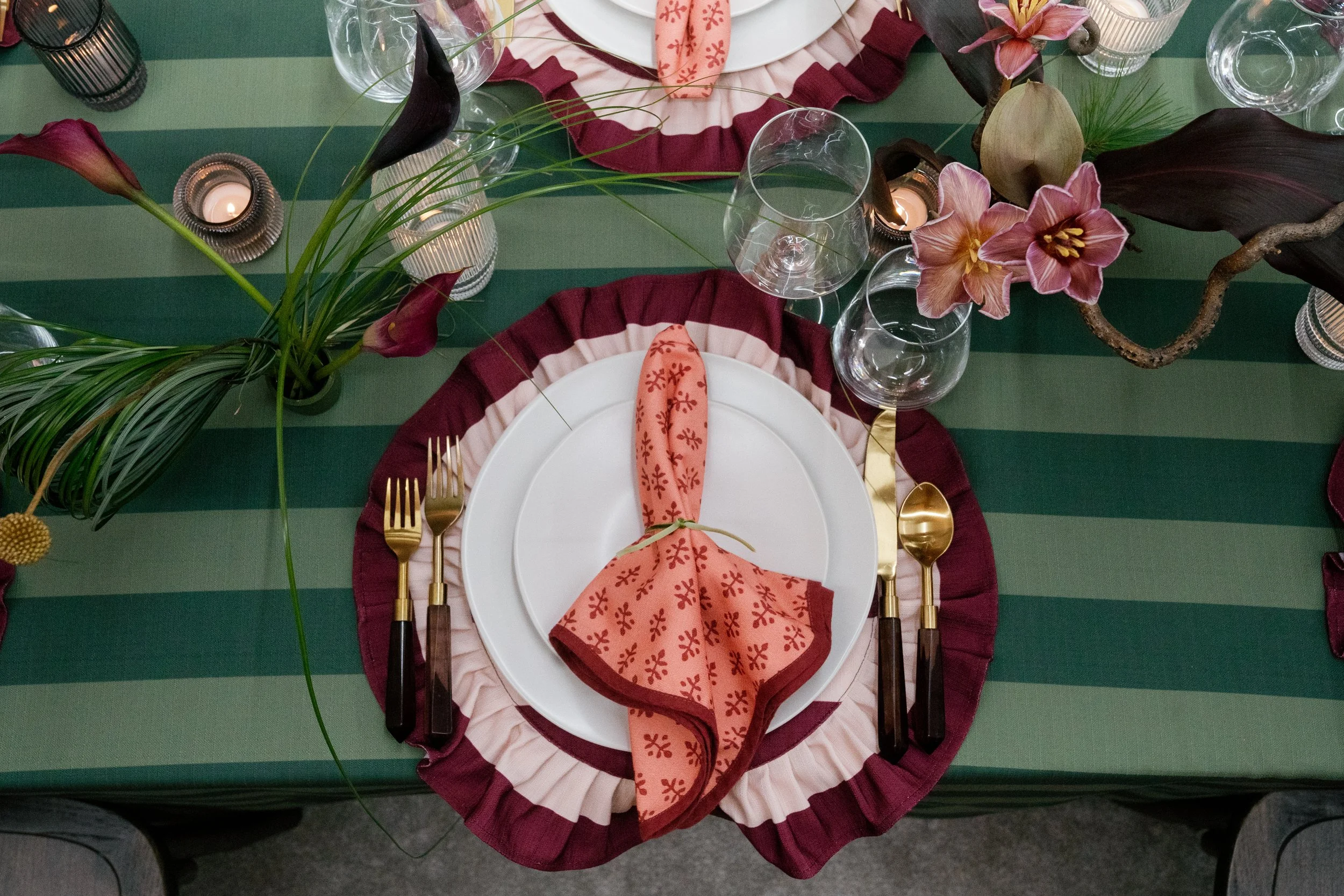 Holiday season friendsgiving celebration