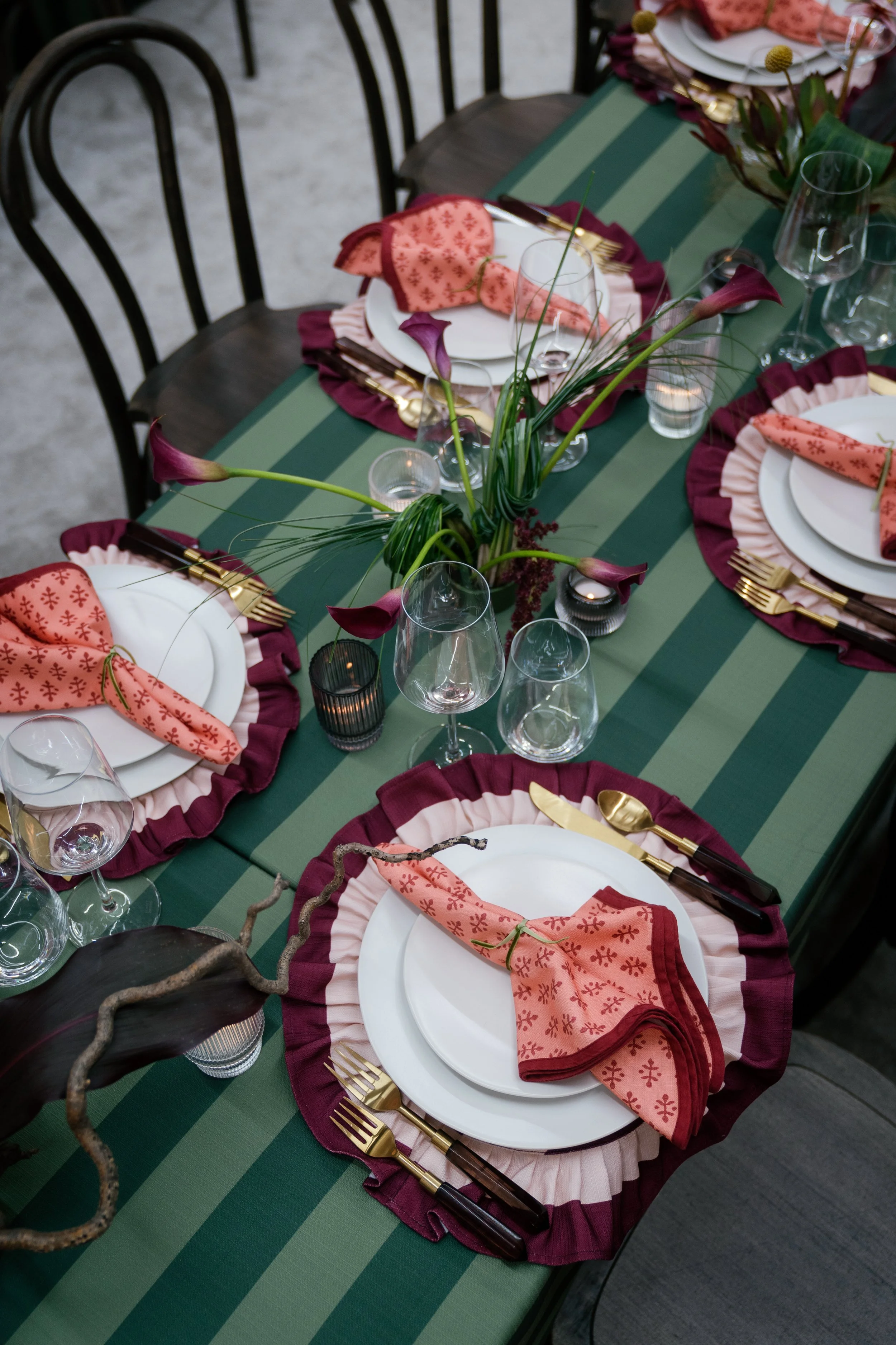 Holiday season friendsgiving celebration