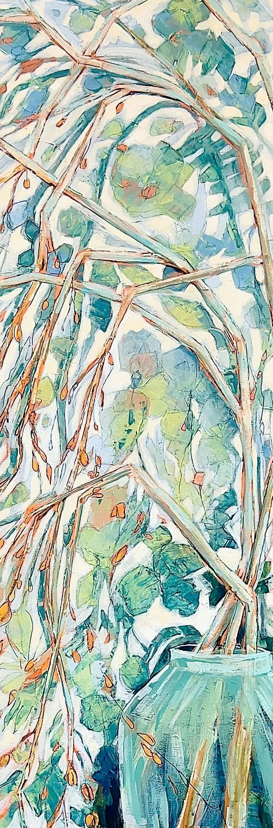 Drops of Gold, 12” x 36”