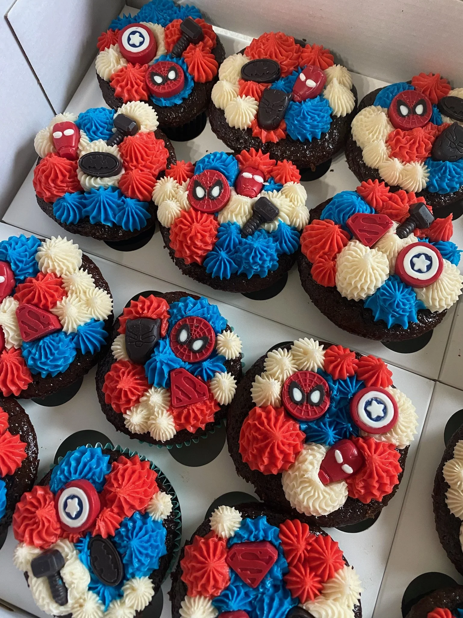 Superhero Cupcakes