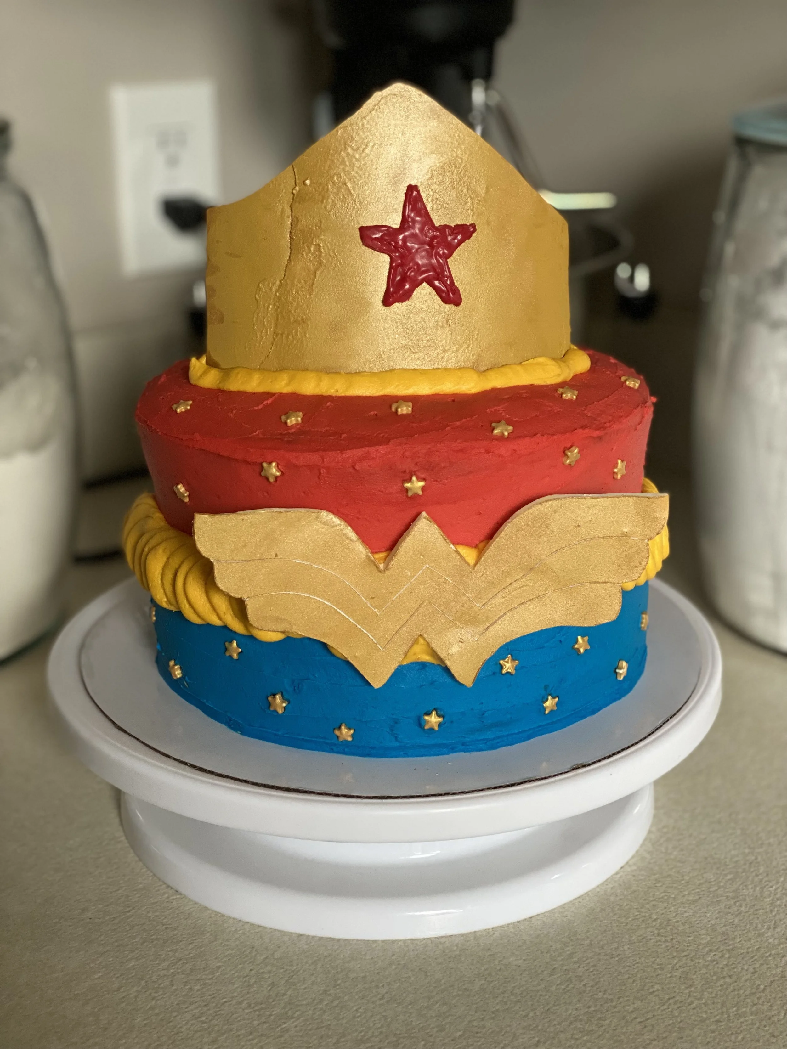 Wonder Woman with a chocolate crown