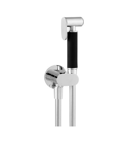 Kit duche higiénico com válvula de segurança integrada em cromado