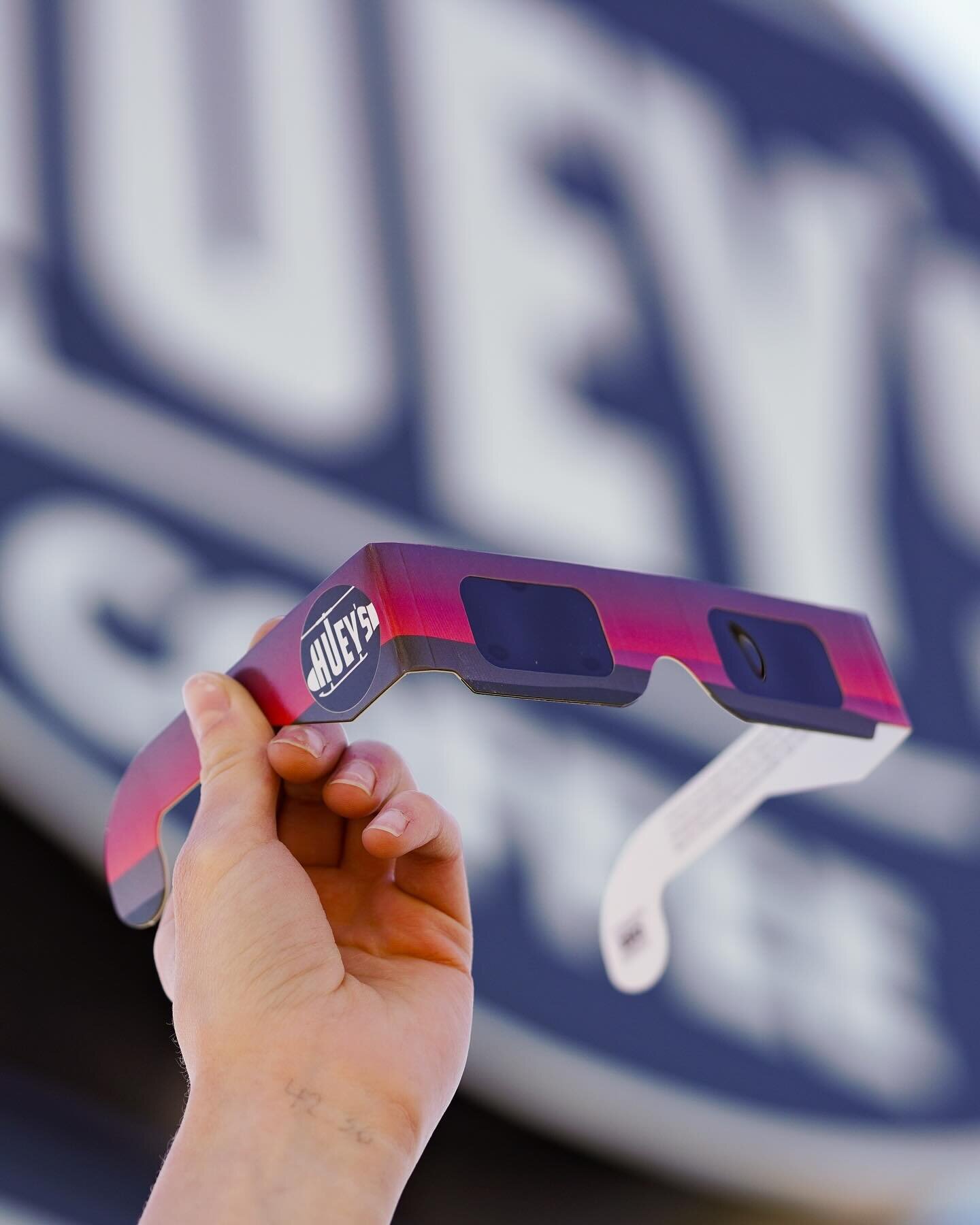 Tomorrow we are giving away Huey&rsquo;s eclipse glasses with a $10 purchase! We have a limited supply, so get yours tomorrow!
&bull;
&bull;
&bull;
#hueys #hueyscoffee #eclipse2024