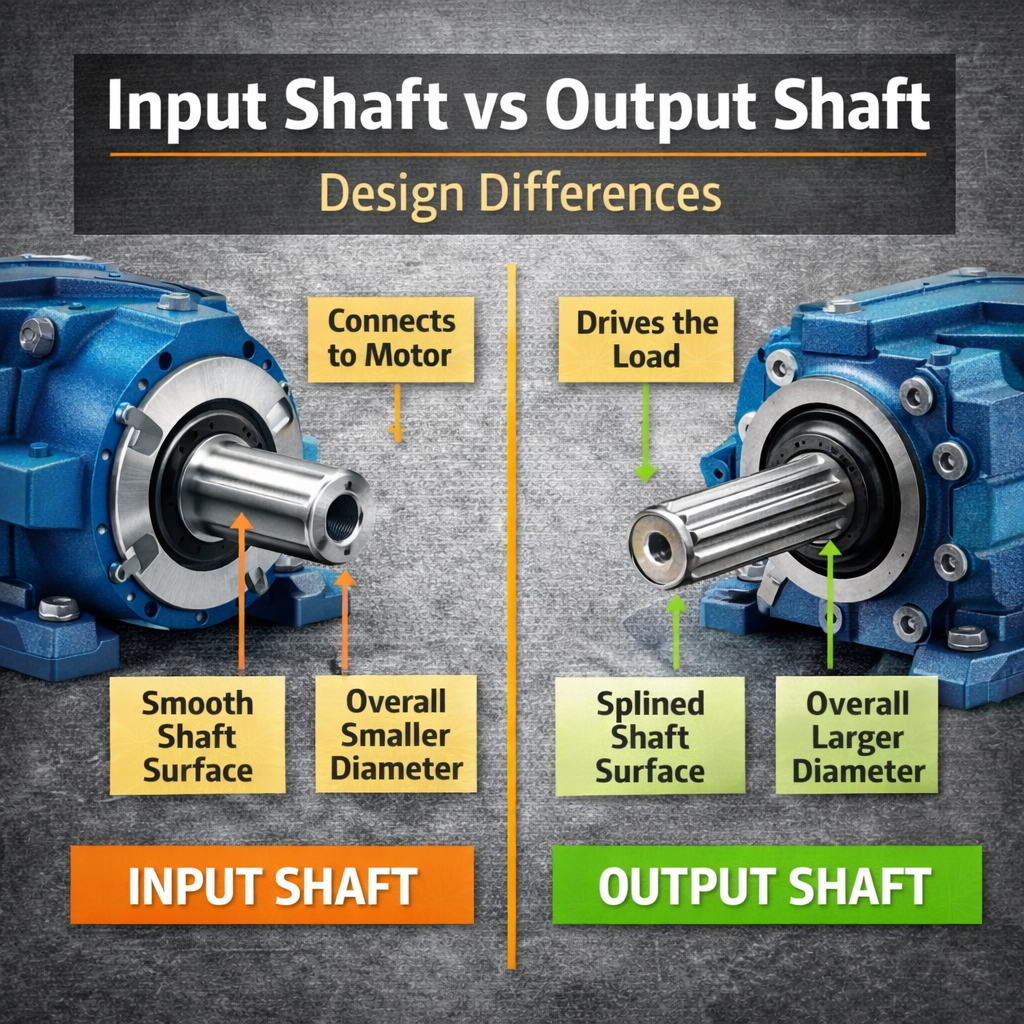 Input Shaft vs Output Shaft: Design Differences