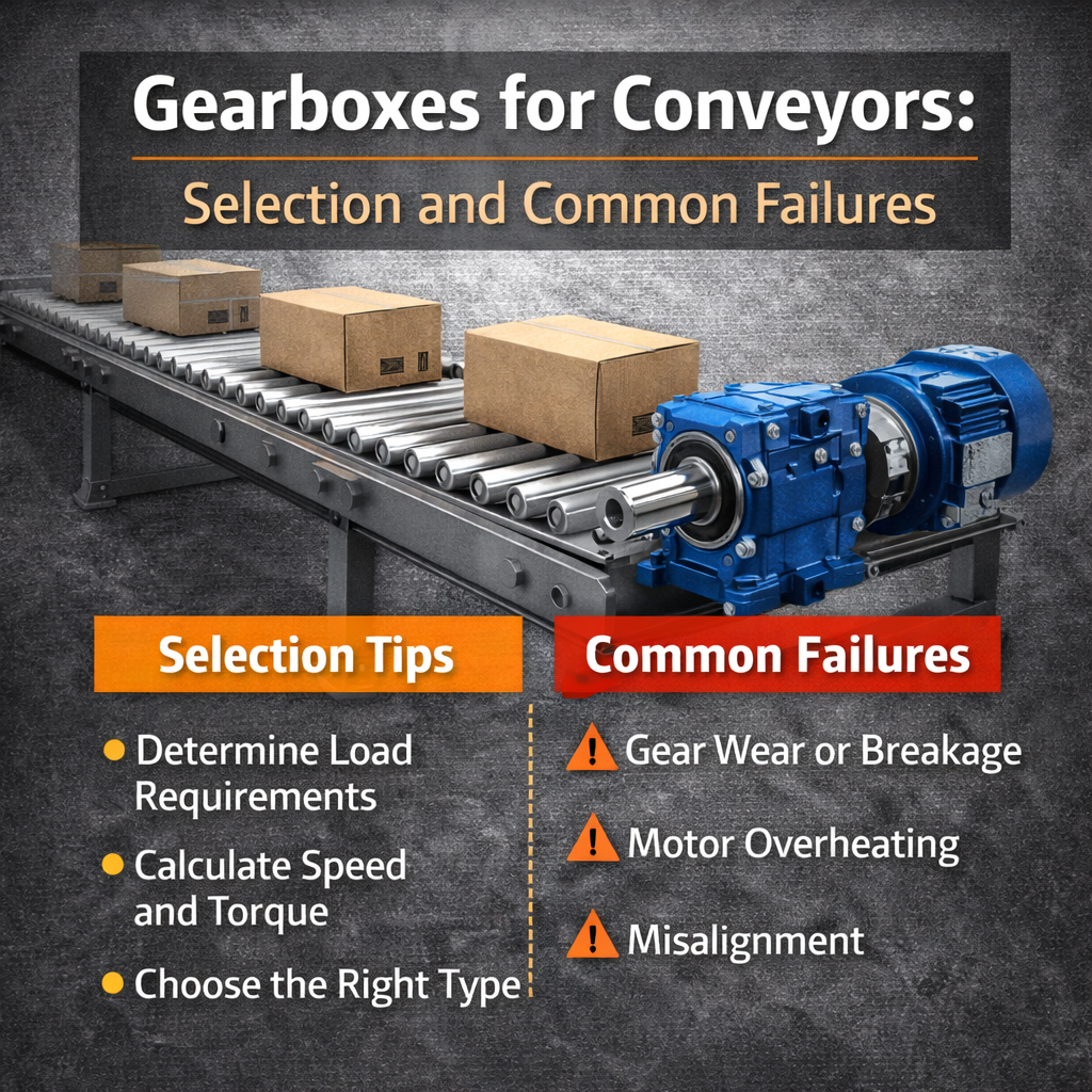 Gearboxes for Conveyors: Selection and Common Failures