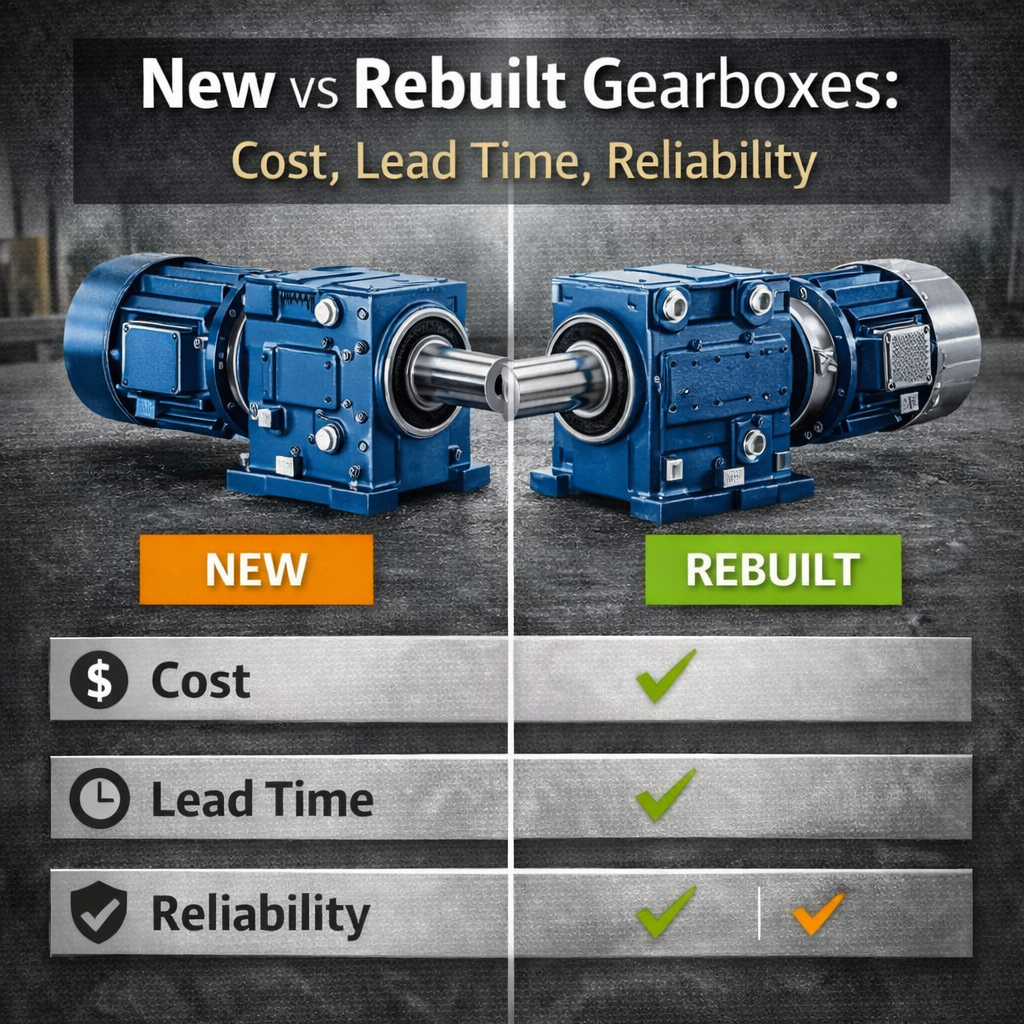 New vs Rebuilt Gearboxes: Cost, Lead Time, Reliability