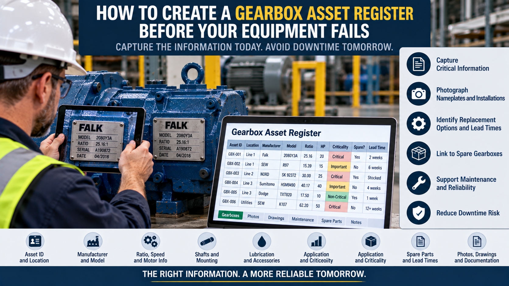 How to Create a Gearbox Asset Register Before Your Equipment Fails