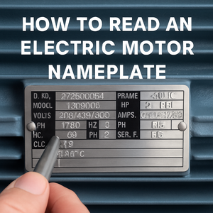 Read An Electric Motor Nameplate — Industrial Gearbox Supply