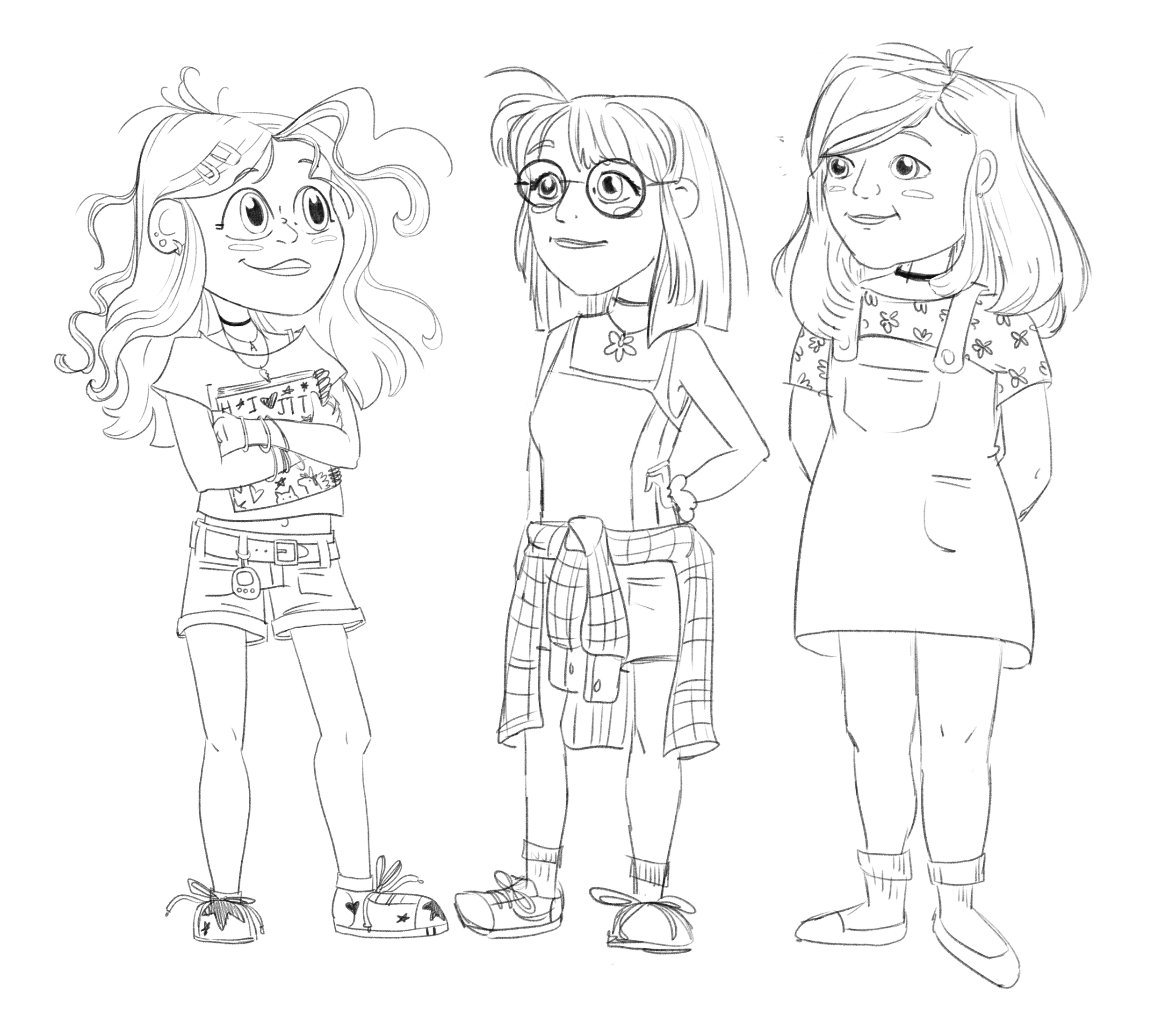 Ashley's Friends: Jane and Jackie Character Designs
