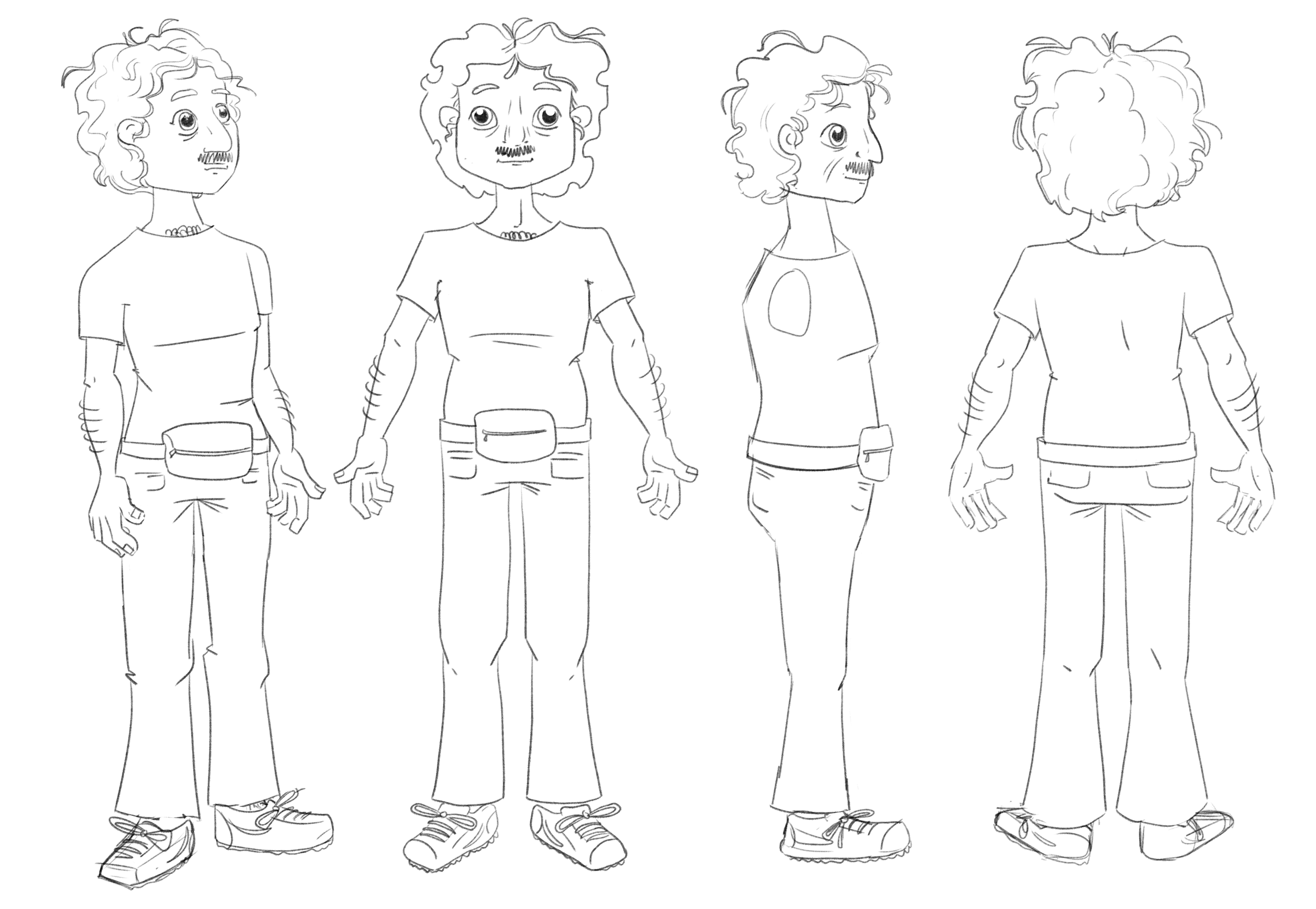 Young Dad Character Design
